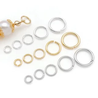 ห่วงปากปิด ห่วง เงิน ทอง โรเดียม ขนาด 3 4 5 6 8 10 12 14 16mm สำหรับทำเครื่องประดับ อุปกรณ์งานฝีมือ DIY พวงกุญแจ
