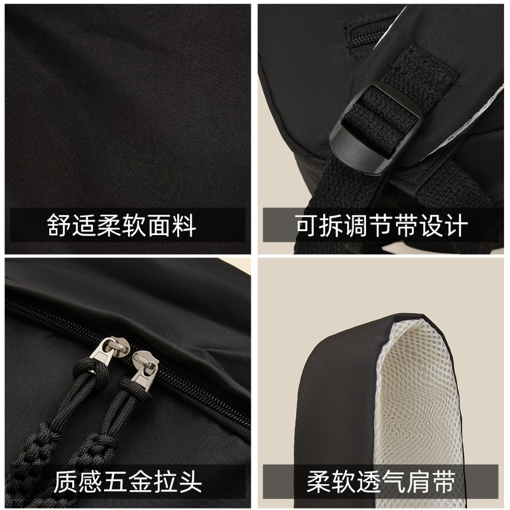 FOXER กระเป๋าเป้ผู้หญิง กระเป๋าผ้าแคนวาสเรียบง่ายแบบลำลอง กระเป๋าเดินทางสำหรับแล็ปท็อป - รูปที่ 3