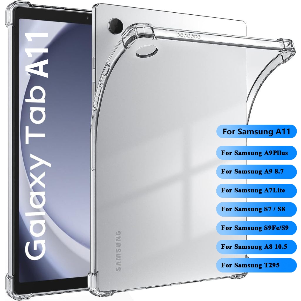 002 เคสใสงานนิ่ม สำหรับ Samsung Tab A11 S10lite  S11 S10/S10Fe S9/S9Fe S7/S8 A9Plus A8 10.5  A7lite เคสนิ่ม เคสกันกระแทก