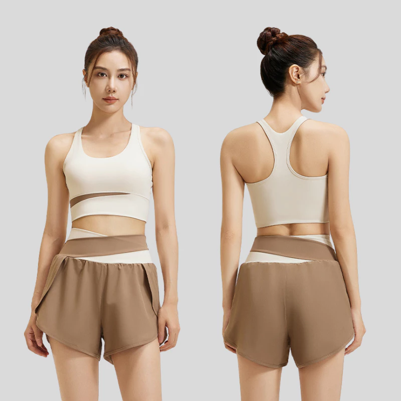 ชุดกีฬาโยคะ Yoga Sport สีคู่ ผ้าระบายอากาศ ใส่สบาย thumbnail 5