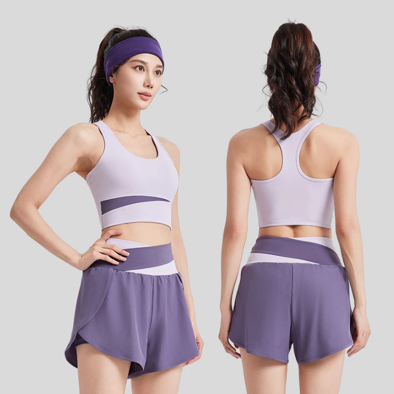 ชุดกีฬาโยคะ Yoga Sport สีคู่ ผ้าระบายอากาศ ใส่สบาย thumbnail 9