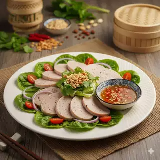 หมูยอลำปาง แท่งล่ะ 100 กรัม มีบริการปลายทาง 1 แท่ง