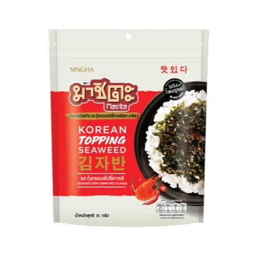 [สินค้าสมนาคุณงดจำหน่าย สินค้าหมดอายุ 10/9/2026 ] มาชิตะสาหร่ายโรยข้าว รสกุ้งสไปซี่ 35 กรัม
