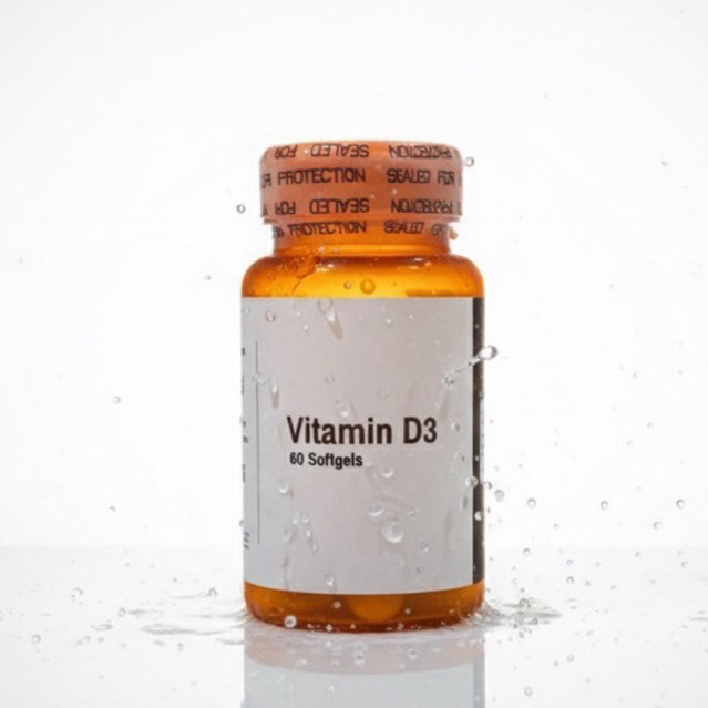 อาหารเสริมวิตามินดี (Vitamin D3)60เม็ด