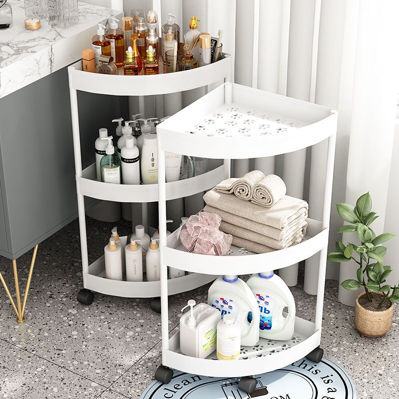 NeatBox ชั้นวางของพลาสติก ชั้นวางของในที่แคบ การออกแบบกลวง เก็บของใช้ในห้องน้ำ