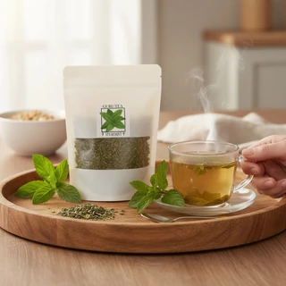 🌱 ใบสเปียร์มิ้นต์อบแห้ง 🌱 ขนาด 30 กรัม 🌱 บรรจุถุงซิป 🌱 Spear Mint 🌱