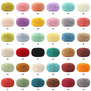 ไหมคอตตอนนม ยี่ห้อเจียวเหม่ย์ 4ply milk cotton อะคริลิค 50 กรัม พร้อมส่งจากไทย