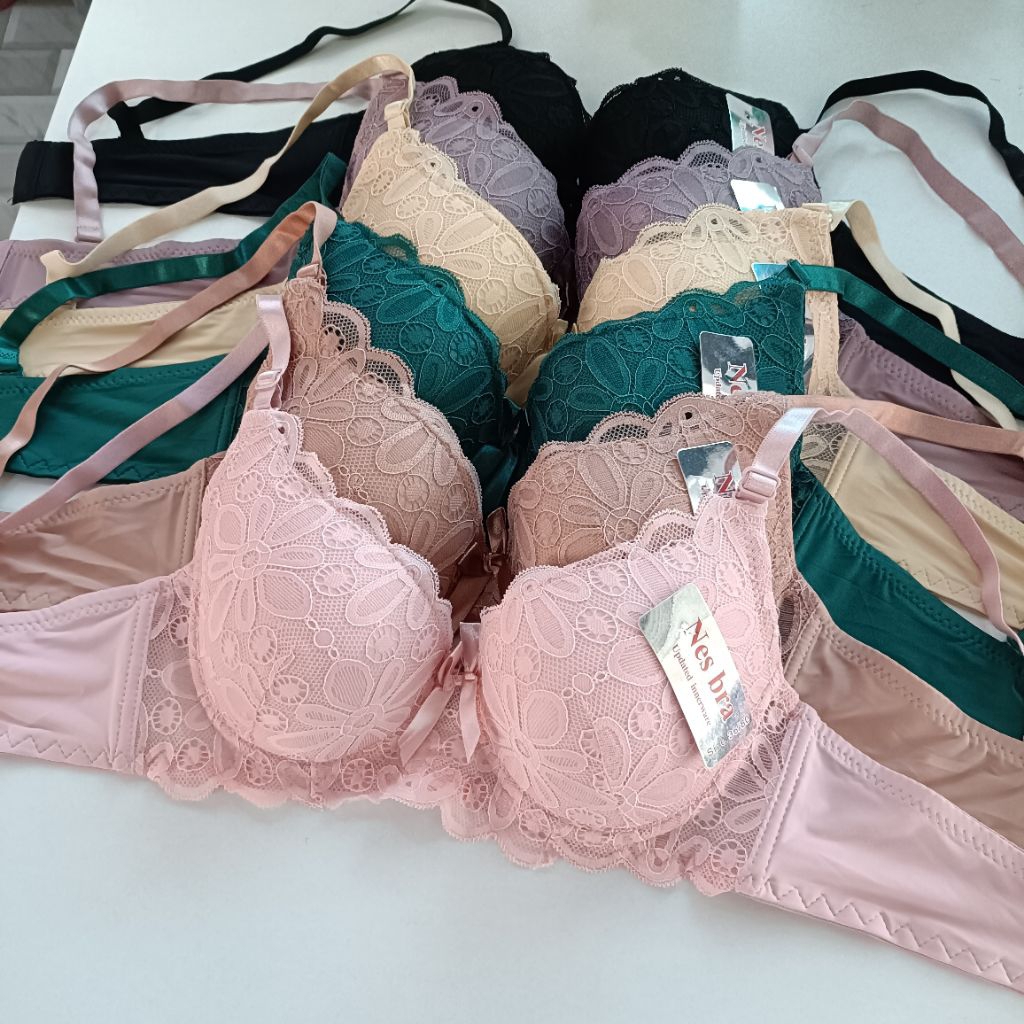 (N6198)เสื้อในมีโครง ฟองน้ำบาง ทรงเต้าใหญ่ คัพB/C. ไซร 36,38,40,42