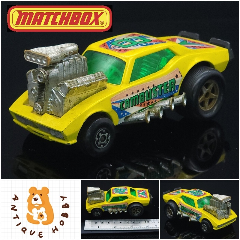 👑โมเดลรถเก่าของเล่นเก่า 1/43 รถสะสมโบราณยุค60s-80s มือสอง:MATCHBOX SPEEDKINGS CAMBUSTER DRAGSTER👑