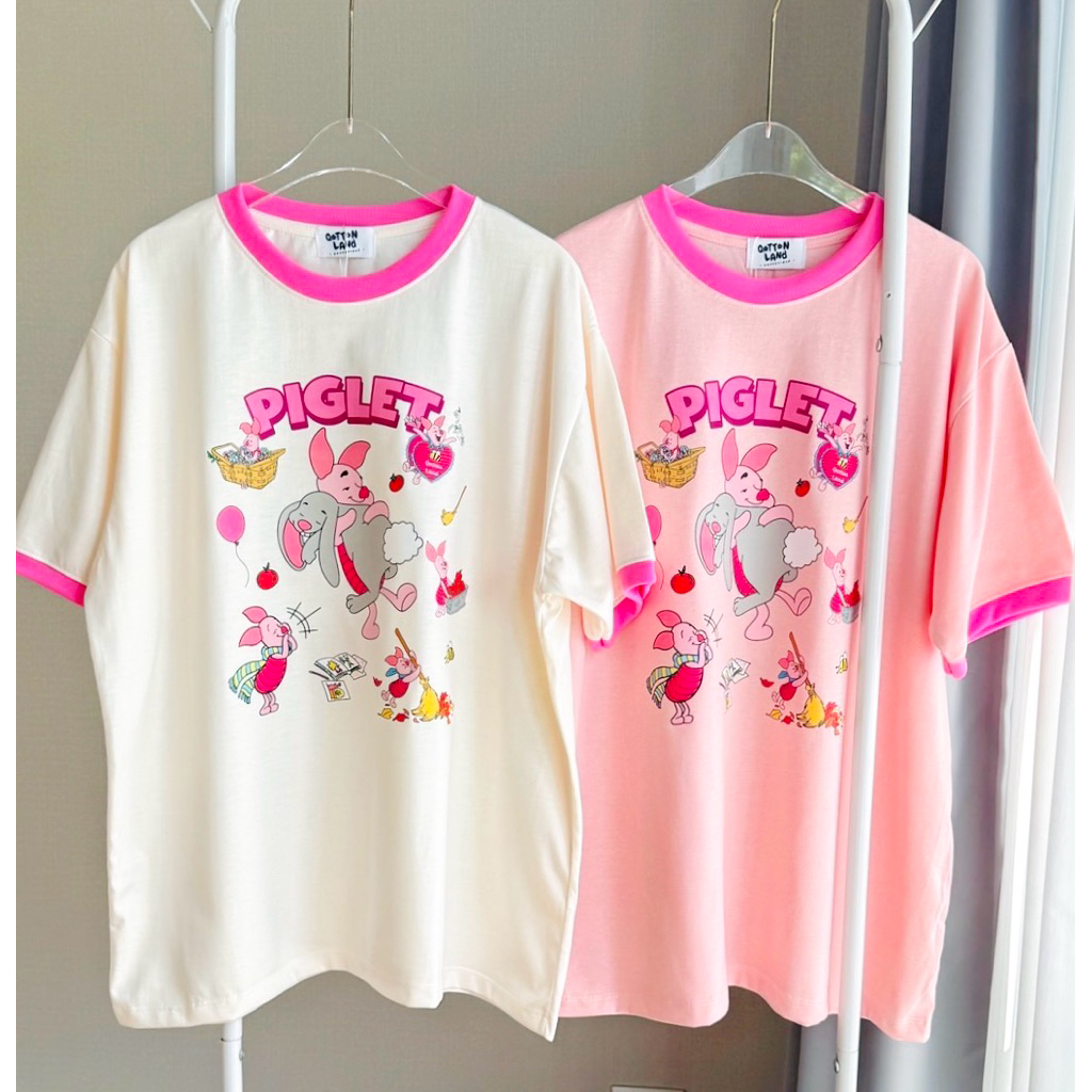 ◡̈ เสื้อQottonland ลายพิกเล็ทน่ารัก /อก44”
