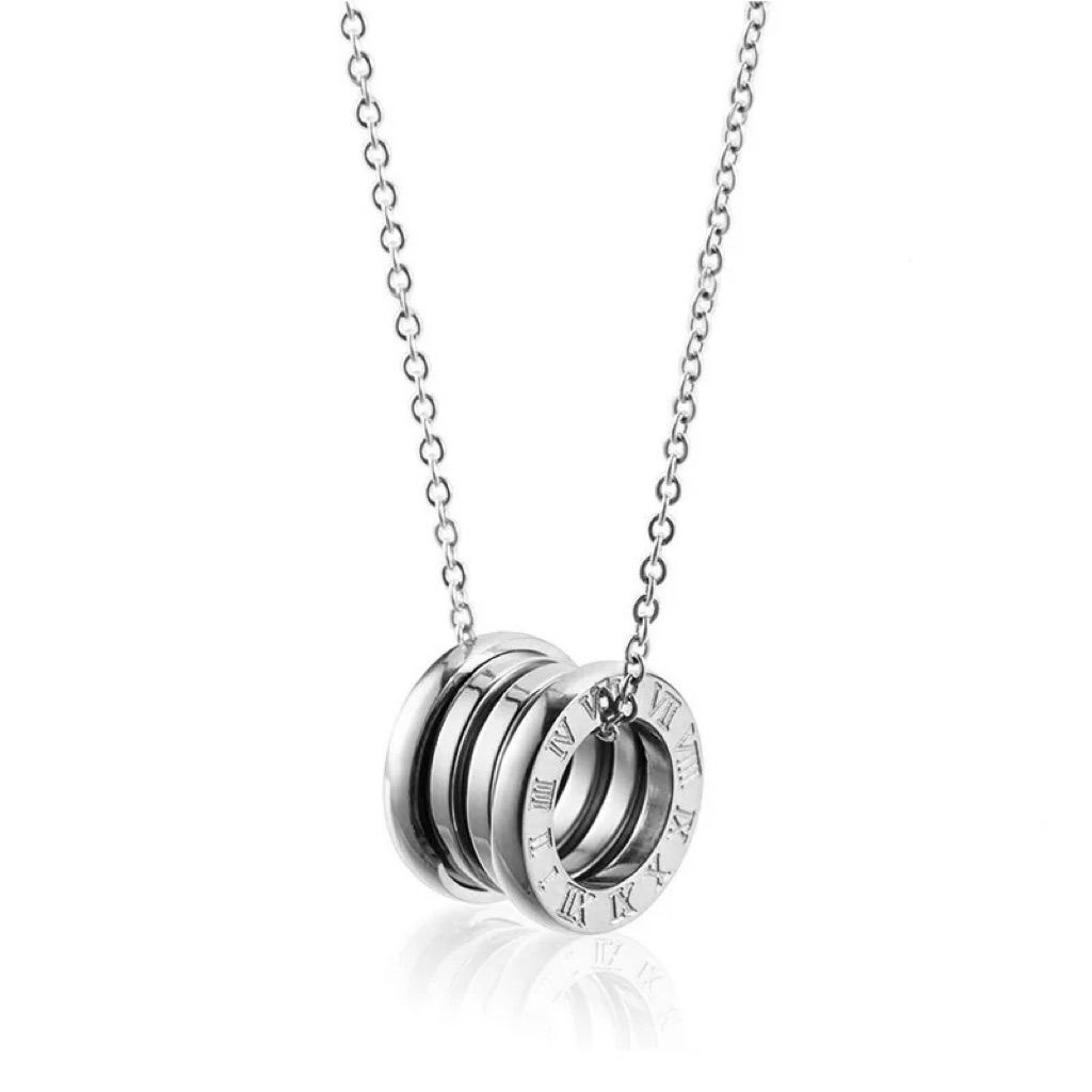 สร้อยคอจี้โรมัน ไม่ลอกไม่ดำ สร้อยสแตนเลสแท้ ความยาว16นิ้ว - รูปที่ 7