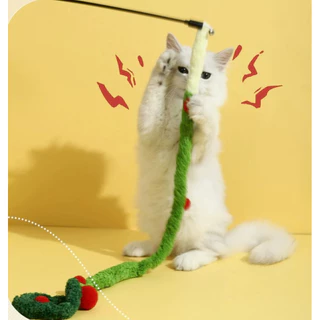 AL-605 ไม้ตกแมว ขนนิ่ม เชือกยาว หลายสี มีกระดิ่ง ของเล่นแมว ราคาถูก พร้อมส่ง🐱🎨