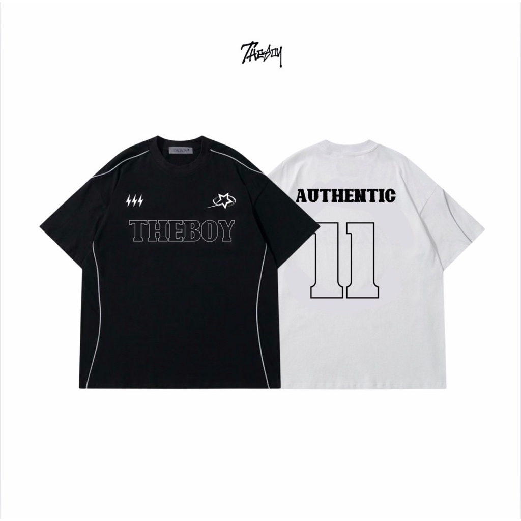 THEBOY-STAR AUTHENTIC เสื้อยืดโอเวอร์ไซซ์เดอะบอย