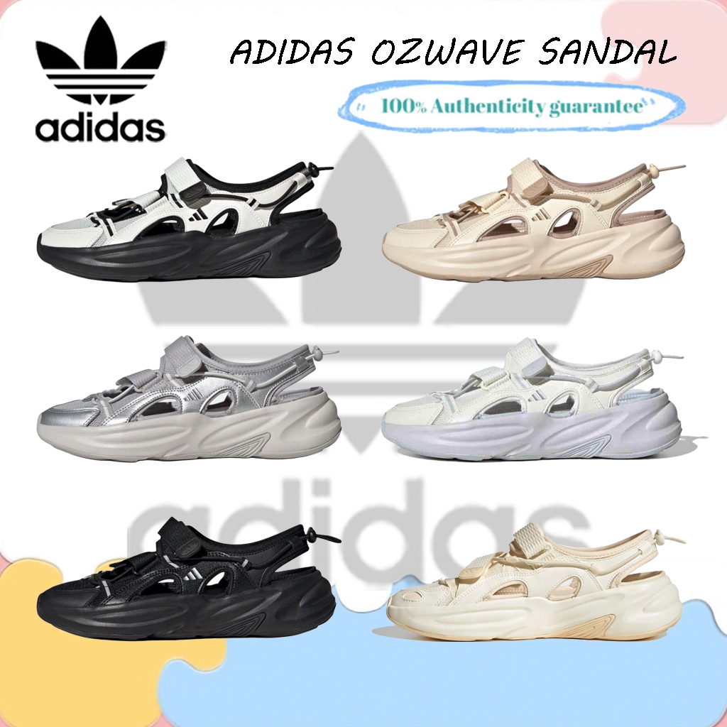 ของแท้100%Adidas Ozwave SANDAL รองเท้าเดินป่าริมแม่น้ำ แบบยูนิเซ็กซ์JS4584/JS4579/JS4580/JS4576/JS45