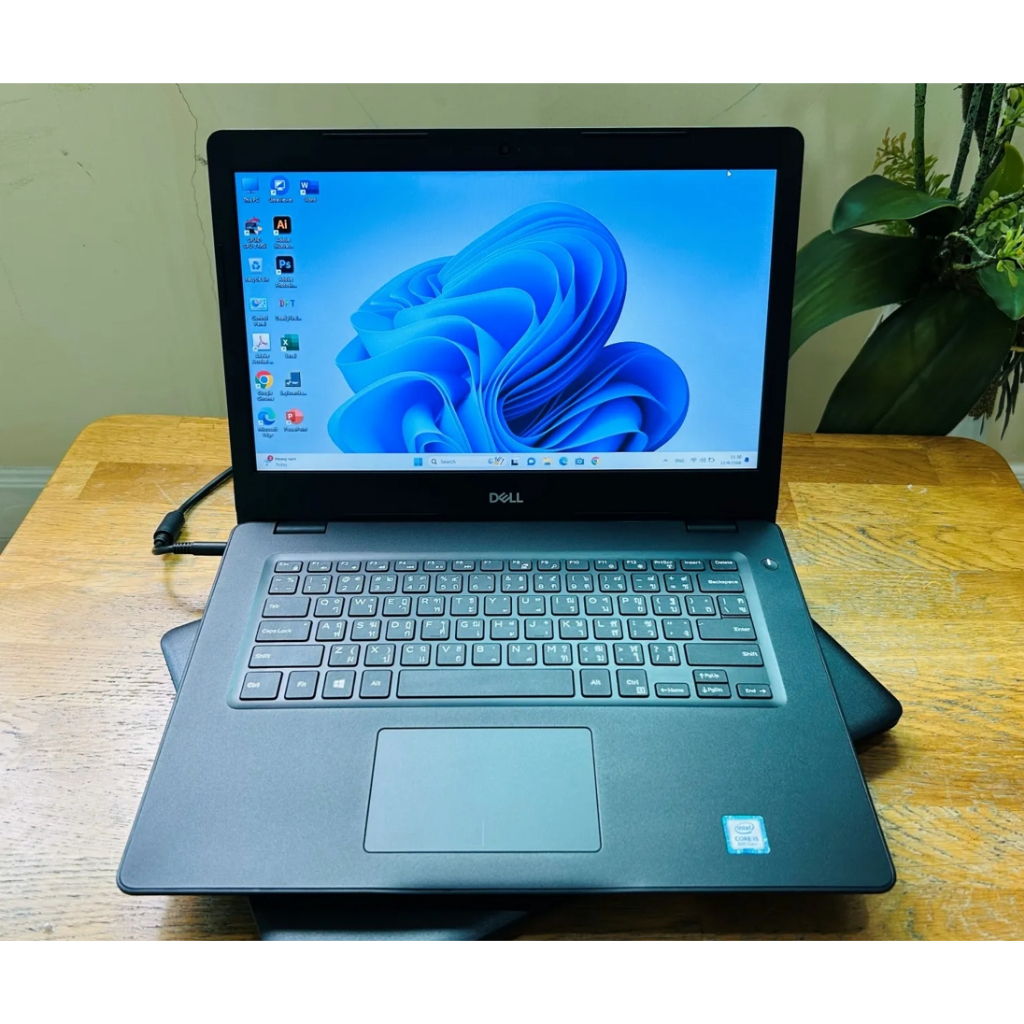 โน๊ตบุ๊ค DELL LATITUDE 3480 มือ2 SSD.256 GB. แรม 4 GB.