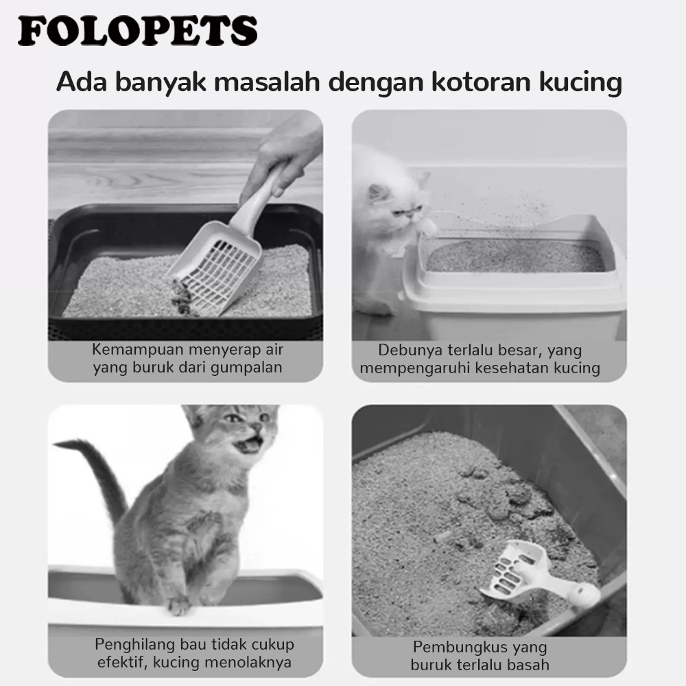 FOLOPETS ทรายแมว 5L 3.75kg ดูดซับไว กลบกลิ่นได้ดีมาก ทรายแมวเบนโทไนท์ ทรายแมวเต้าหู้ Tofu ทรายแมวเบนโทไนท์（9 กลิ่น） ราคา ถูกที่สุด ดีลบีเคเค แกลเลอรีภาพที่ 3