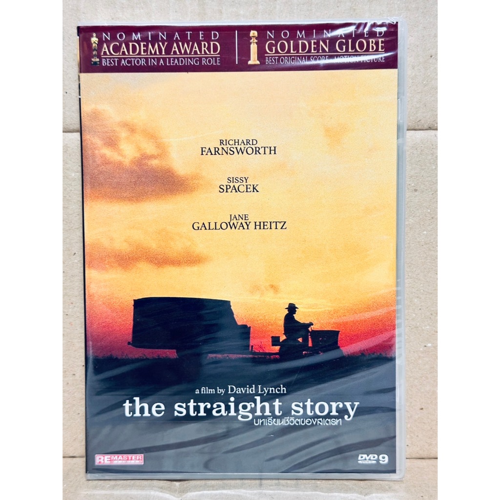 DVD : The Straight Story (1999) บทเรียนชีวิตของสเตรท " Richard Farnsworth " A Film by David Lynch