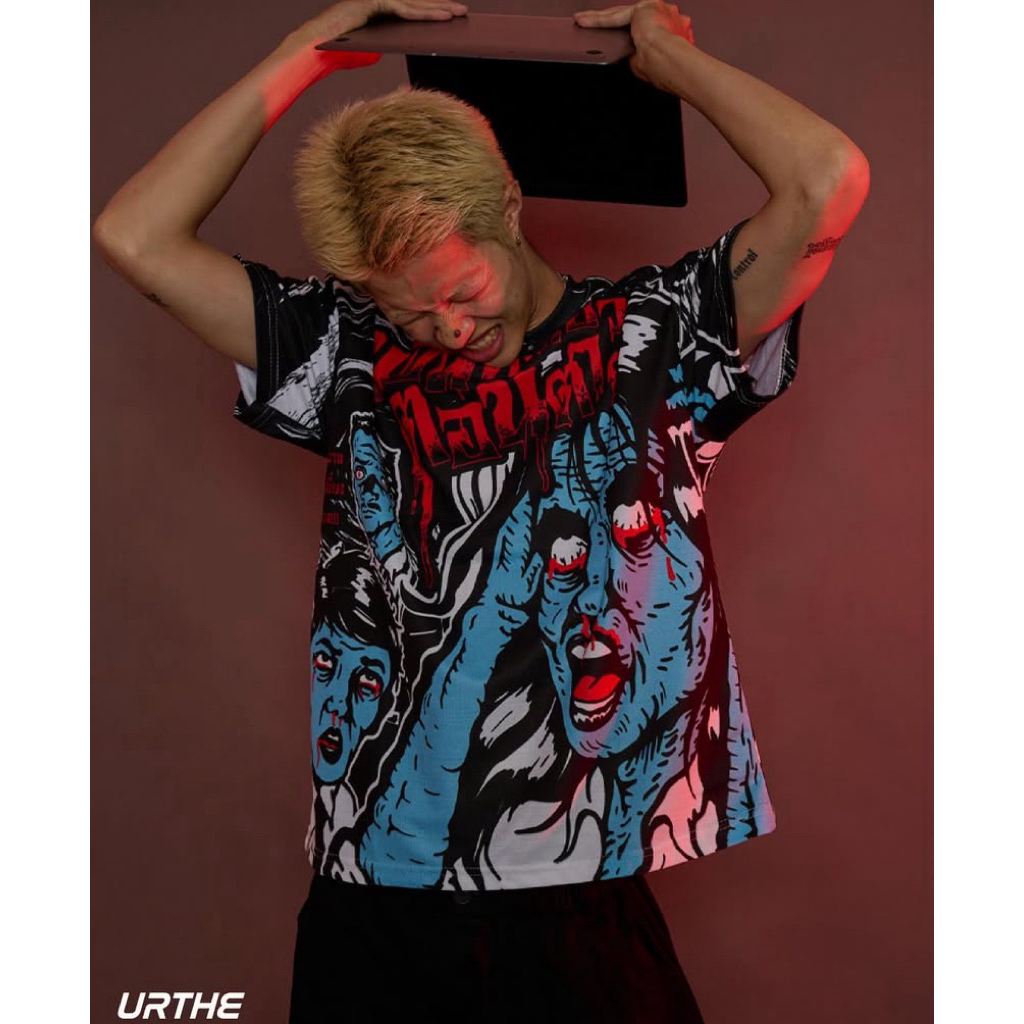 URTHR เสื้อฮาโลวีน ผู้ชาย เท่มาก นอนทีเดียวตอนตาย oversize