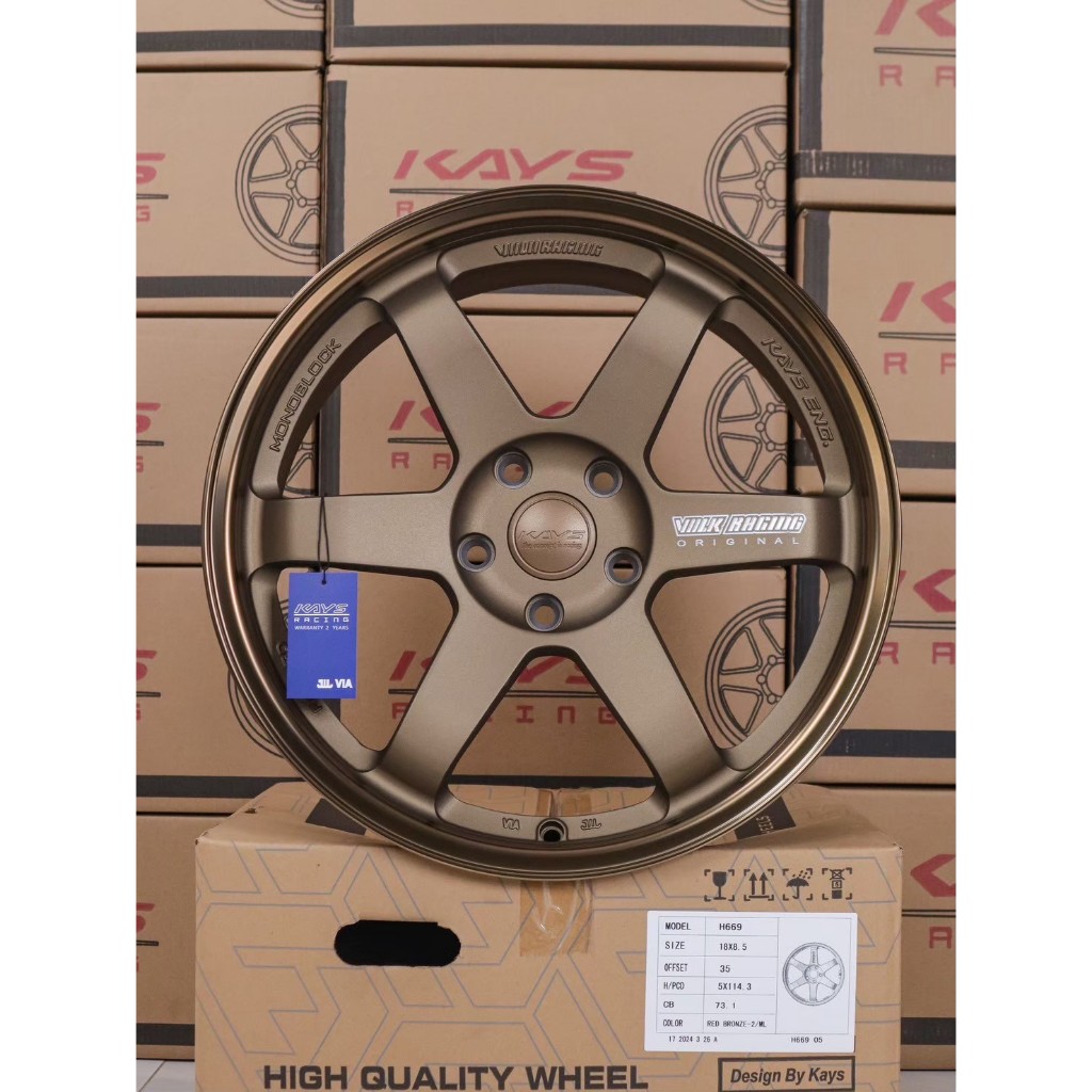 ล้อแม็กซ์ KAYS H669 8.5*18นิ้ว 5รู  114.3 /White Word