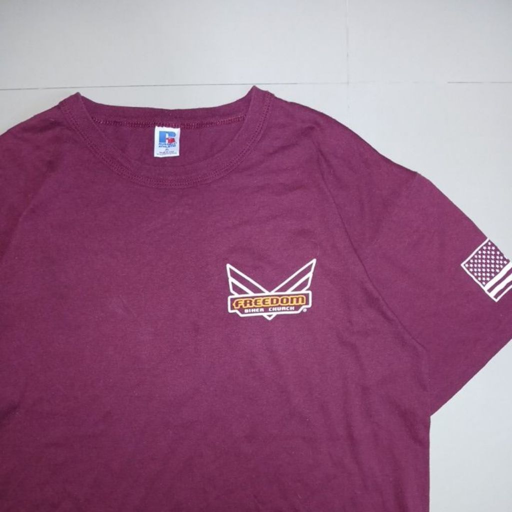 เสื้อยืดRUSSELL ATHLETIC มือสอง🇺🇸ลายFreedom Size XL