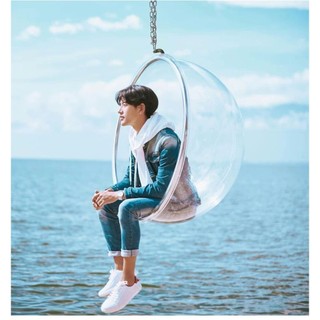 เปลแขวนอะคริลิคดีไซน์หรู สไตล์มินิมอล กระเช้าแขวน ที่นั่ง ตกแต่งคาเฟ่