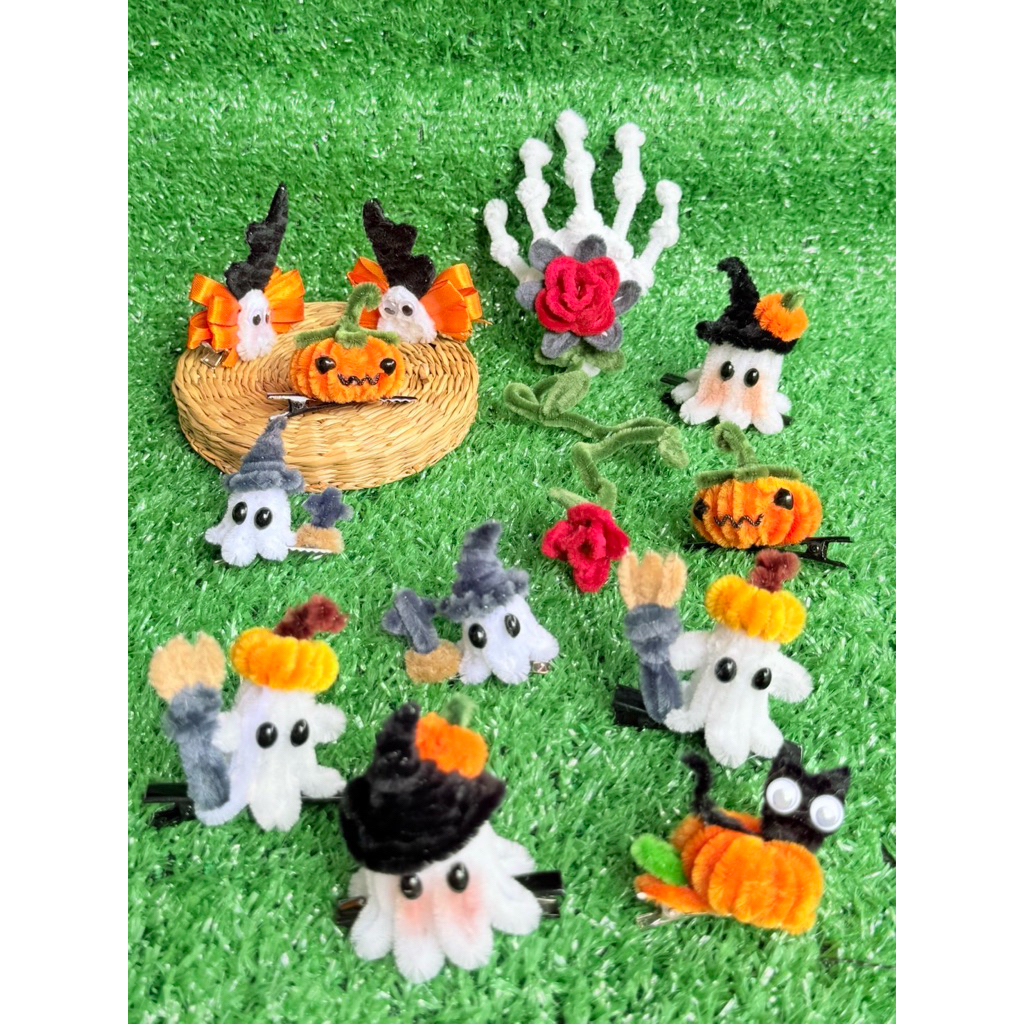 กิ๊ฟติดผมฮาโลวีน แมวดำ ฟักทอง ผีน้อย คาดผมฮาโลวีน (รอไม่เกิน 3 วัน)