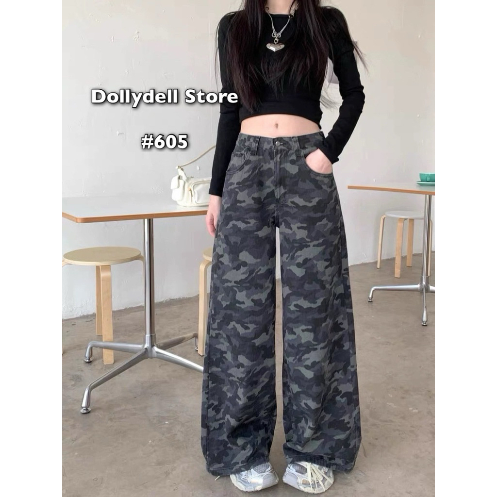 กางเกงทหารDolly รุ่น#DD605 มีซิป กระดุมด้านหน้า เนื้อผ้าคุณภาพดีใส่สบายทรงสวย