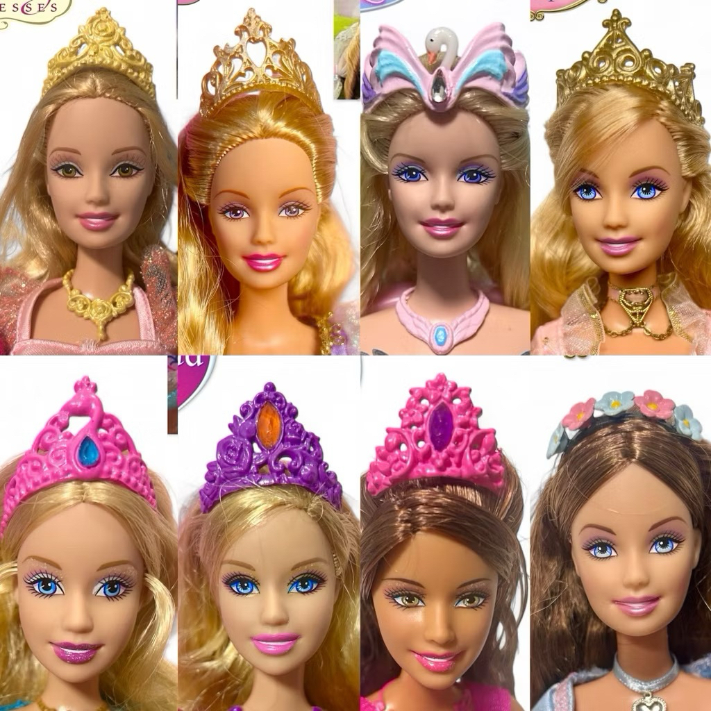 Set E🎀 เครื่องประดับเจ้าหญิง/เจ้าชาย👑 อุปกรณ์ ของเล่น ตุ๊กตาบาร์บี้ สร้อยคอ กระเป๋า รองเท้า มงกุฎ ปีก สัตว์เลี้ยง barbie