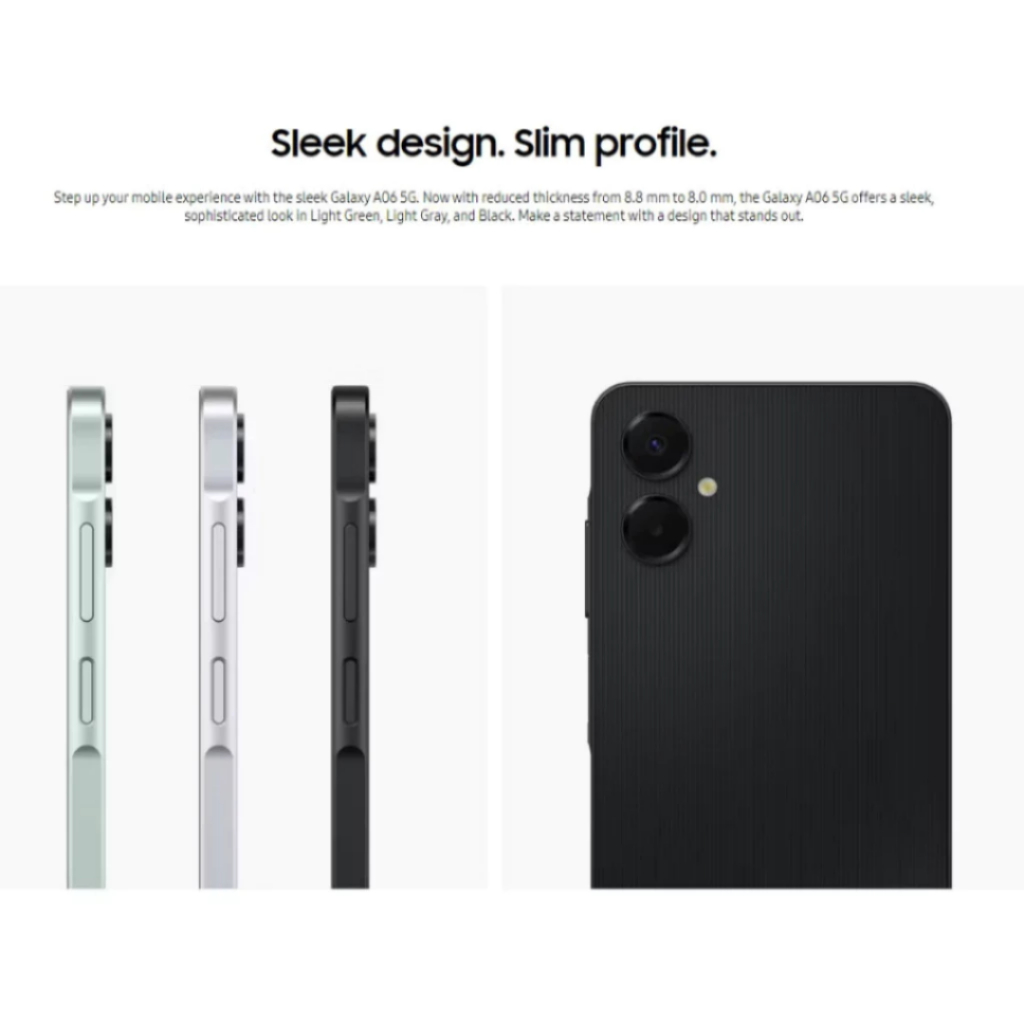 [ใหม่]Samsung Galaxy A06 5G | 6GB + 128GB | จอ6.5