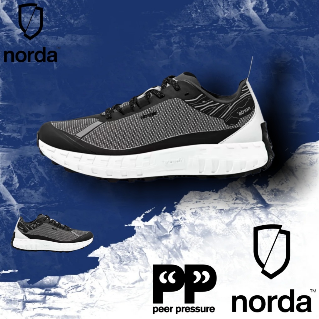 NORDA 001  Black2 รองเท้าผ้าใบ（ของแท้ 100 %）