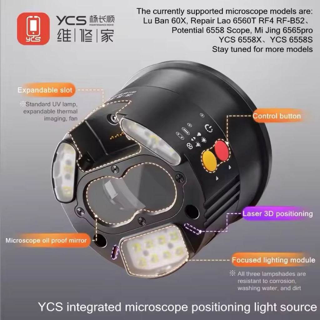 YCS-6558DIY ไฟต่อกล้องจุลทรรศน์ YCS-6558DIY 5W