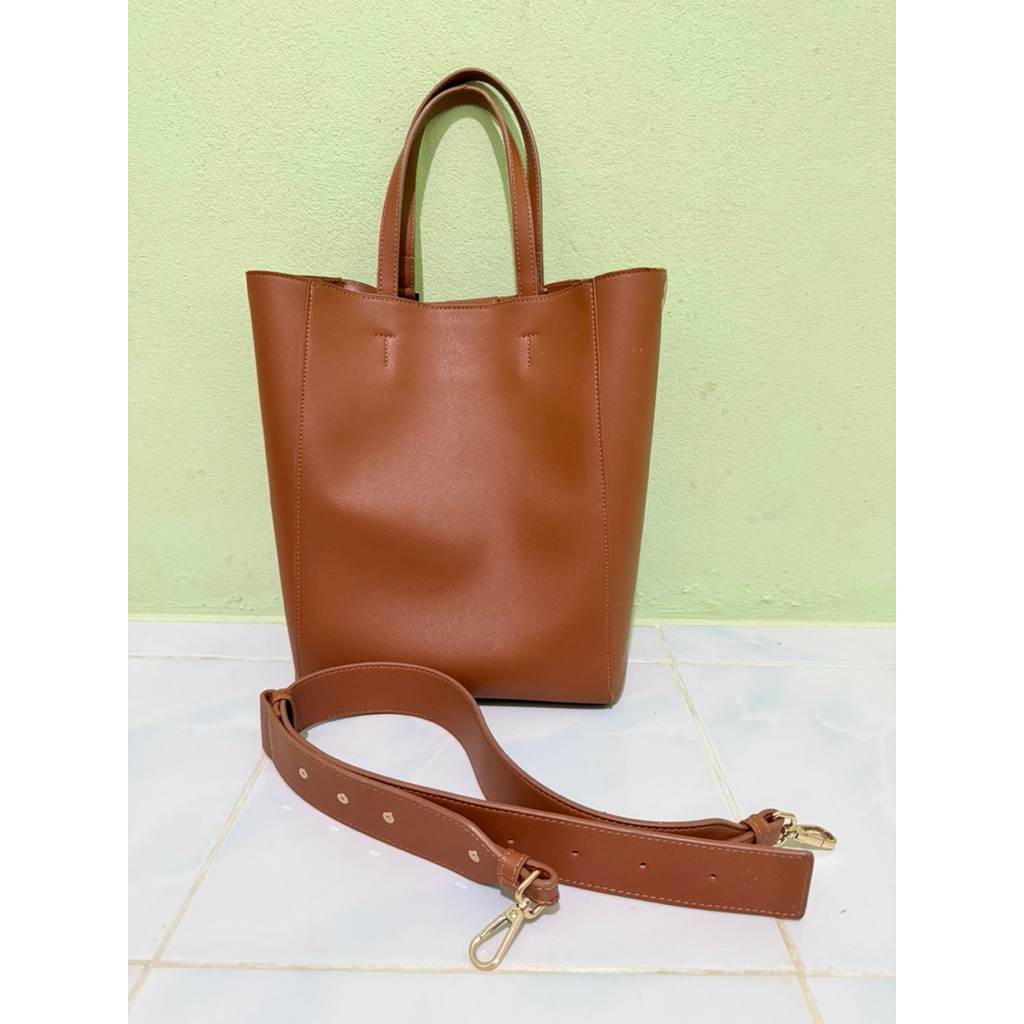 กระเป๋า KNACKBAG สีน้ำตาล มือสอง (มีตำหนิ ขอคนรับได้)