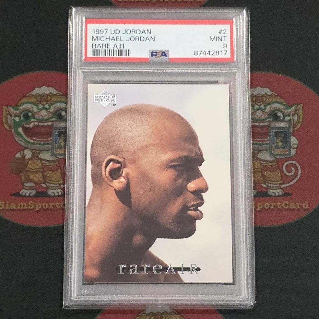 การ์ด​เกรด​ Michael Jordan​ 1997 Upper Deck Rare Air #2 PSA 9