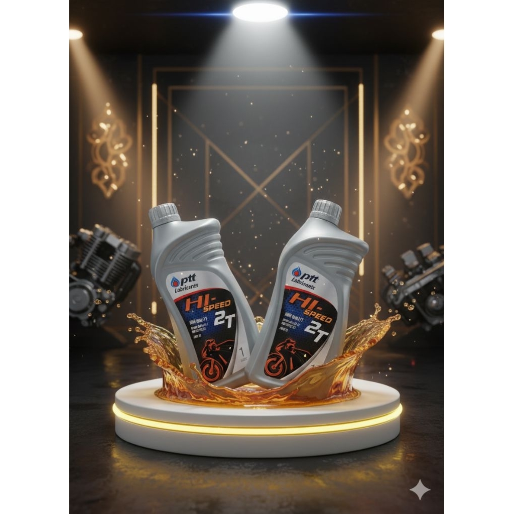 น้ำมันเครื่อง ptt2t hi-speed 2T 1L