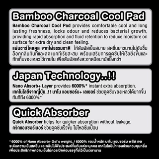 [ซื้อ1แถม1] Sanita Charcoal Cool / แซนนิต้า ผ้าอนามัย ชาร์โคล คูล สลิม มีปีก 24.5ซม. 7 ชิ้น/ห่อ