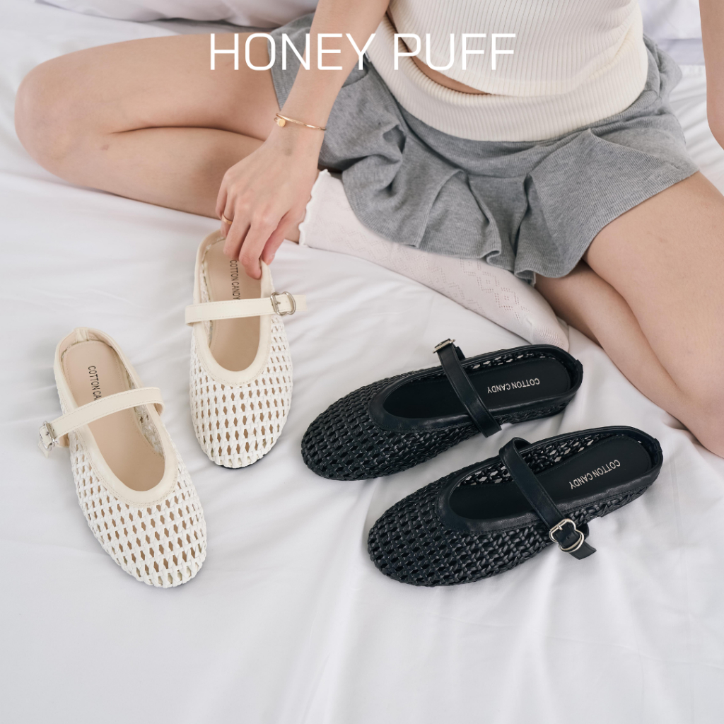 CCS - รองเท้าแตะ รุ่น Honey Puff ดีไซน์น่ารัก แบบสวม ใส่สบายได้ทุกวัน (681-8)