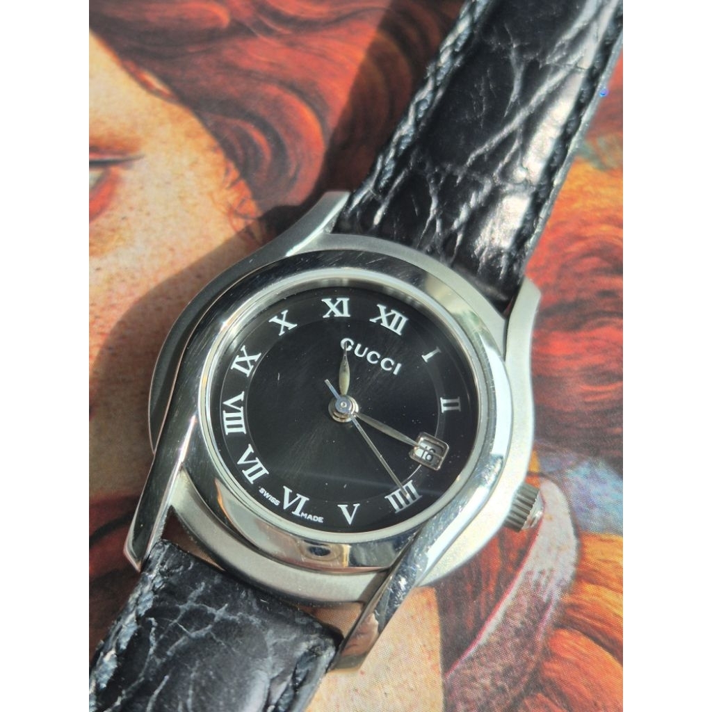 Gucci 5500L แท้💯 นาฬิกาผู้หญิงมือสอง Swiss Made ขนาด 29 mm