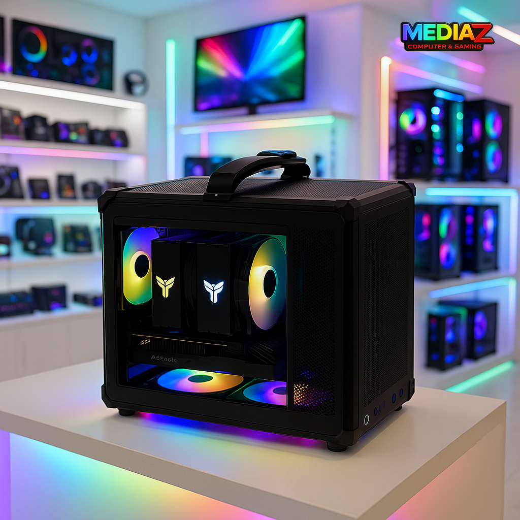 ส่งทันที+โค้ดลด C6 MAX mATX เคสเล็ก สีดำ หิ้วได้ รับการ์ดจอยาว ฝากระจก Jonsbo MicroATX Black Case