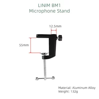LINIM Mic Boom Arm ขาตั้งไมโครโฟนขาจับไมโครโฟนที่จับไมโครโฟนปรับ360องศายืดหดพับได้ขาไมคตั้งโต๊ะ เล่นเกมบันทึกเสียง