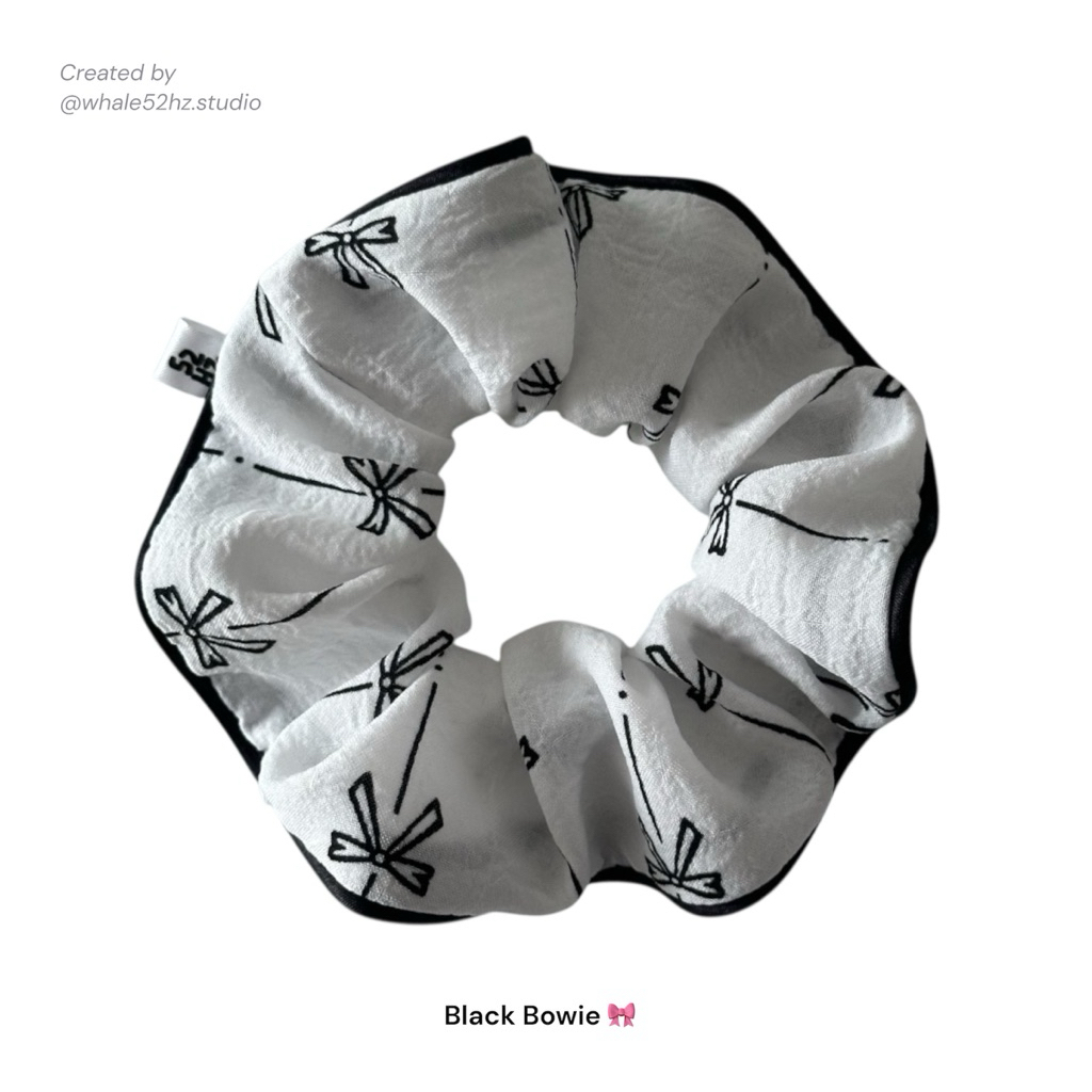 Black Bowie 🎀🖤 #ยางรัดผม | #Handmade | Whale52hz.Studio