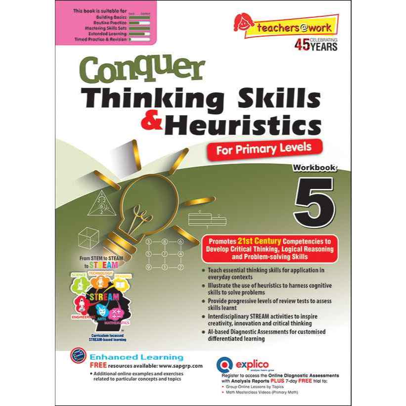SAP_แบบฝึกหัดคณิตศาสตร์ประถมศึกษาปีที่ 5 Conquer Thinking Skills & Heuristics Workbook 5