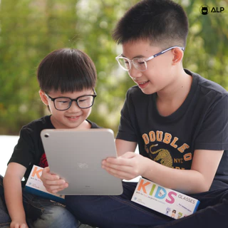 ALP แว่นกรองแสงเด็ก แว่นเด็ก อายุ 4-14 ปี กรองแสงสีฟ้า กรอบTR90 แตกหักยาก รุ่น - KB0006