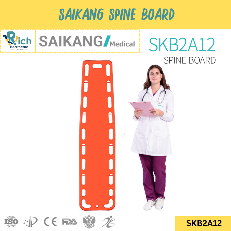 Saikang Spine Board เปลหามฉุกเฉินติดรถพยาบาล รุ่น SKB2A12 [1 Year Warranty]