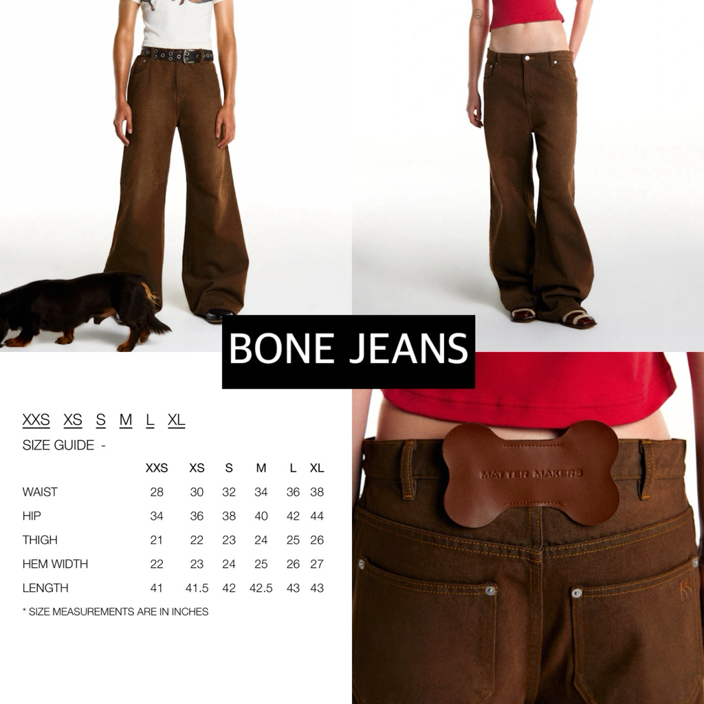 พร้อมส่ง ✅ MATTER MAKERS BONE JEANS ของแท้ 100%
