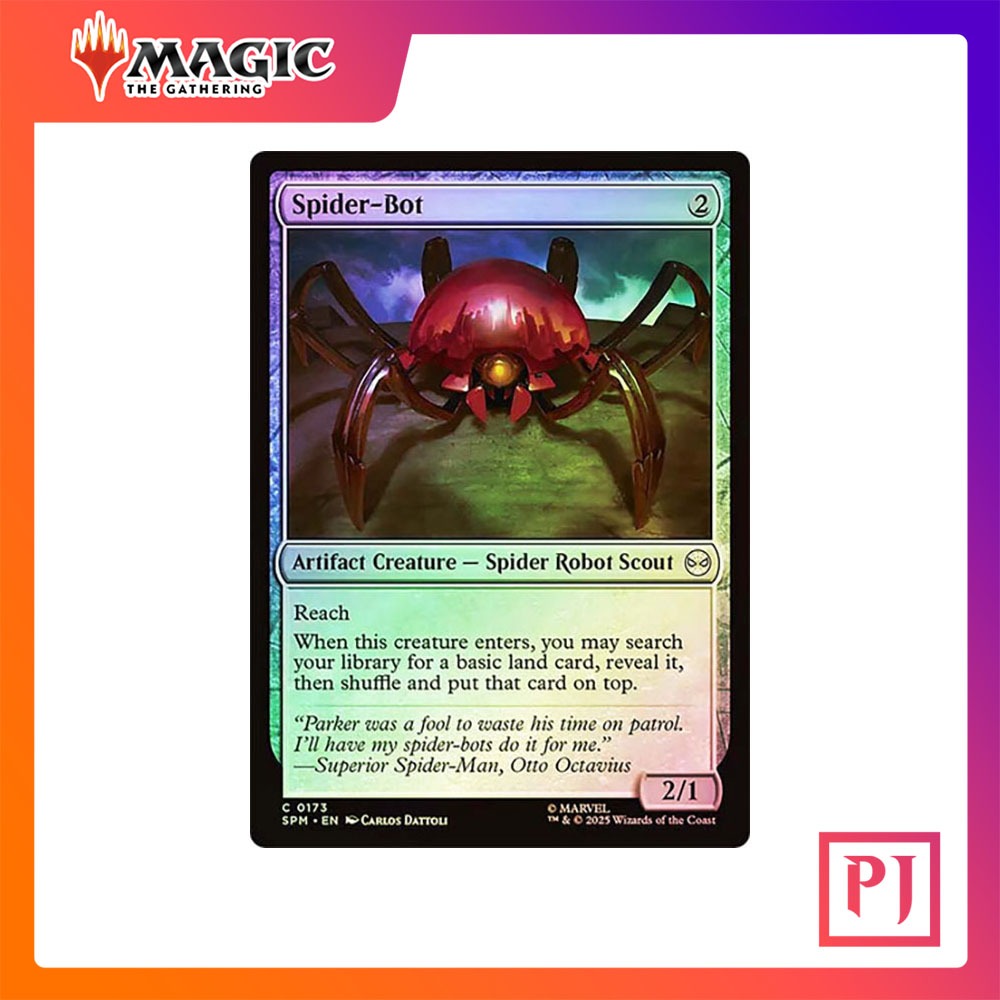 [MTG] Spider-Bot [SPM] [ARTIFACT] [COMMON] [FOIL] [ENG] (การ์ดเมจิค / Magic the Gathering)