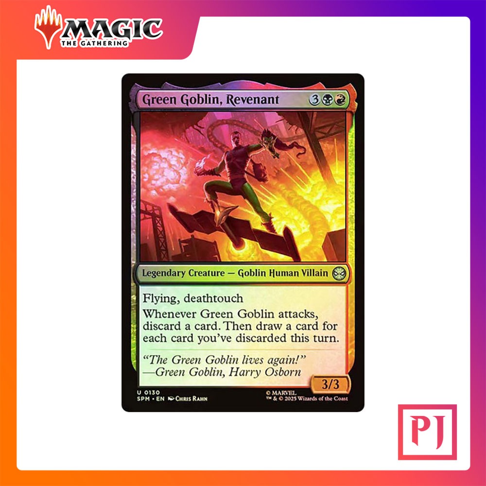 [MTG] Green Goblin, Revenant [SPM] [MULTI] [UNCOM] [FOIL] [ENG] (การ์ดเมจิค / Magic the Gathering)