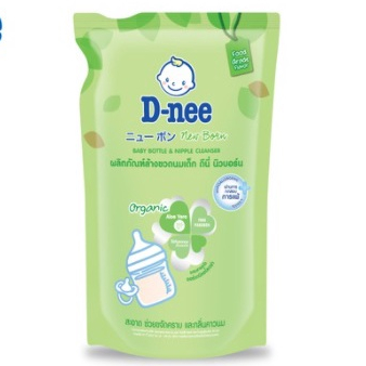D-nee น้ำยาล้างขวดนมดีนี่ ออร์แกนิค แบบขวดปั้ม 600 ml. แถมถุงเติม 550 ml. (063836) - รูปที่ 2