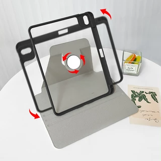 🔥พร้อมส่ง🔥เคสiPadหมุน 360°Air7 Gen10 ที่ใส่ปากกา ลูกแมวและลูกสุนัข เคส iPad Air6 Gen11 Pro11/13 2025