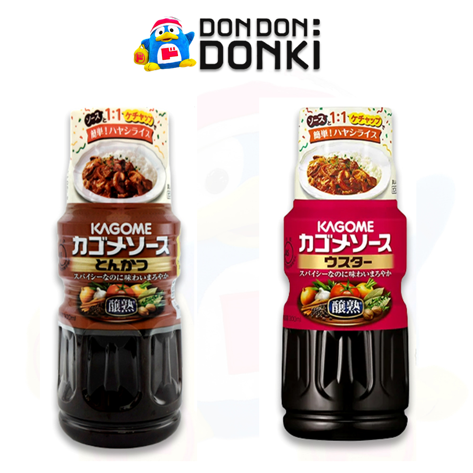 [TONKATSU SAUCE , WORCESTER SAUCE ซอสหมักหมูทอดและซอสเปรี้ยว แบรนด์คาโกเมะ(KAGOME BRAND)]