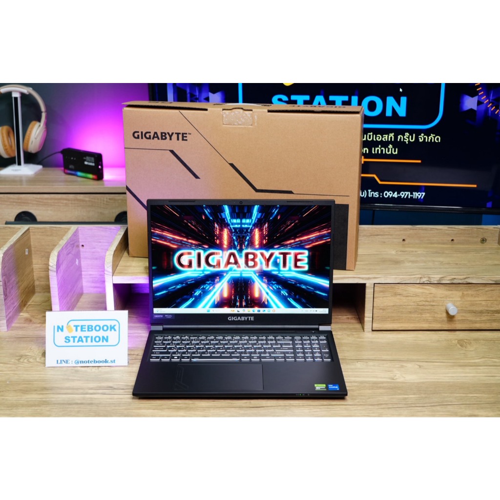 (ของใหม่)Gigabyte G6 i7-13620H การ์ดจอแยกRTX4050(6GB) Ram16 SSD512 จอ16.0 FHD IPS 165Hz คีย์บอร์ดไฟ 
